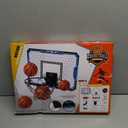 Indoor Basketball Hoop for Kids, Over The Door Mini Basketball Hoop Set with LED Lights, Scoreboard, 4 Balls & Sound Effects - Indoor Toys Gift for Boys & Girls Ages 3-12 for Birthday & Christmas (Blue)