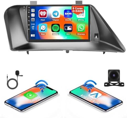 Inefala 4GB 64GB Stereo for for Lexus RX 350 RX350 RX450h MK3 2010-2015 CarPlay Radio 8 Core Android 13 Head Unit Android Auto Backup Camera IPS 9 Inch Touchscreen GPS DSP 59UI