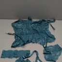 Avidlove Lingerie for Women Lace Corset and Panty Outfits Garter Lingerie Sets Large