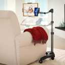 Levo V16 Tablet Floor Stand for iPads, iPad mini, New iPad Pro, Galaxy, Nexus, Xoom, Surface Pro, Miix, Nook, Fire, and Other Tablets and eReaders Black Color