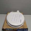 HIGHCRAFT Premium Elongated Toilet Seat with Slow-Close Design, Adjustable Hinges & Quick Removal Mechanism - Molded Wood Toilet Seat - Fits Standard Elongated Toilets - Oval Seat in White