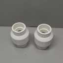 Geetery 2 Pcs 2 Inch PVC Slip Swing Check Valve No Spring Back Flow Preventer Valve White No Return Silent Backflow for Backflow Prevention, Reduces Water Hammer Noise