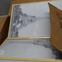 upsimples 12x16 Picture Frame Natural 3 Pack, Scratch-Proof Poster Frames 12 x 16 for Photo Gallery - Slide-In Strips, Horizontal or Vertical Wall Mounting