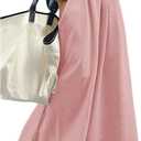 Women's Wide Leg Sweatpants High Elastic Waist Flowy Palazzo Pants Loose Baggy Pants Bottoms (Pure Pink)