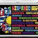 Nepnuser Hispanic Heritage Month Photo Booth Backdrop Latino Spanish Speaking Countries Flags School Classroom Decorations Indoor Outdoor Wall Decor-5.93.6ft