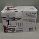 Stainless Steel Meat Grinder Attachment for KitchenAid, Dishwasher Safe Food Grinder with Sausage Stuffer, Fits KitchenAid All Models, Includes 4 Grinding Plates & 3 Tubes (Heavy Duty Silver)