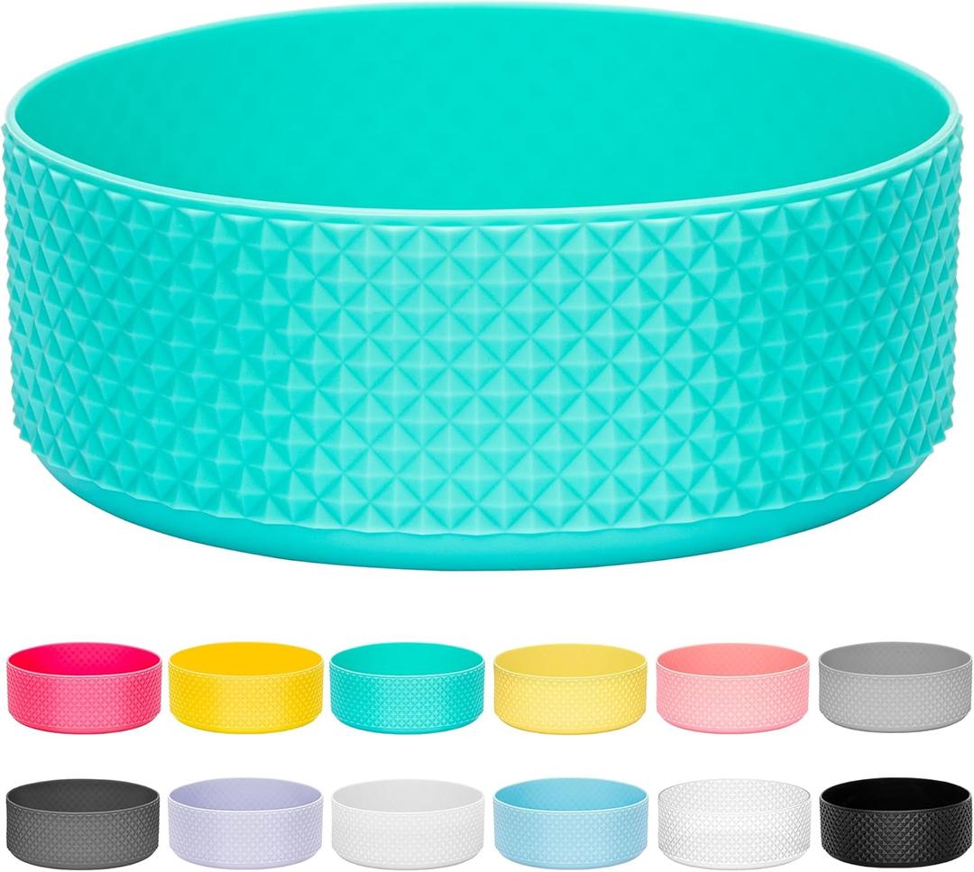 Protective Water Bottle Boot Compatible with Hydro Flask, Protective Silicone Boot for Hydro Flask 64 oz Sports Water Bottles, Anti-Slip Bottom Sleeve Cover for Bottles of 4.72in