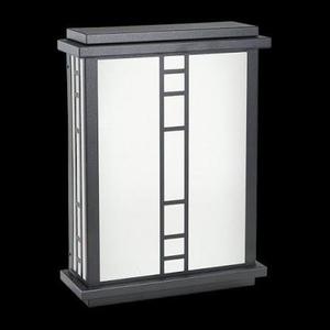 Kichler 11116BZT Energy Efficient 2LT 15IN Energy Efficient Wet Location Indoor/Outdoor Wall Sconce, Textured Bronze Finish with White Acrylic Diffuser