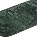 YMXYJM Genuine Real Natural Marble Tray for Bathroom, Luxury Indian Green Stone Vanity Tray, Decorative Oval Trays for Countertop Storage Organizer, Dresser, Kitchen, Home Decor, 11.8" x 6", Green