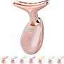 Light Based Face-Neck-Massager - 7 Color Portable Facial Massager for Skin Care, Rose Gold