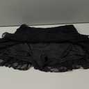 Navneet Women Sexy Y2K Sheer Lace Ruffle Mini Skirt Low Rise Mesh Ruffle Shorts Micro Skirt Coquette Going Out S