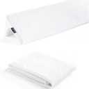 XetraDesign Pillow Wedge Cover - for Queen Size  Premium Removable Cover | Perfect Custom Fit, Soft & Durable Fabric, Easy-On Zipper, Breathable, Protects Against Spills & Sweat - White