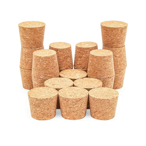 20 Pack Size 16 Large Tapered Corks for Crafts, DIY Art Projects, Stoppers for Wine, Beer Bottles (1.34 x 1 x 1.1 In Cork)