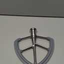 6QT Stainless Steel Flex Edge Beater for KitchenAid Mixer Professional 6 Quart Paddle Attachment Compatible with Kitchen Aid Accessories KD2661X, KP2671X with Silicone Edges Scraper