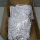 Enjoyidea Fitted Tablecloth for 8 Foot Rectangle Tables-3 Pack White Elastic Outdoor Picnic Table Cover-Spandex Stretch Folding Table Cloths 8ft for Camping Dining Room Patio Kitchen Banquet Party