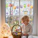 2 x ZAWE 9 Sheets Bunny Lamb Eggs Chick Cross Flowers Rabbit Easter Window Clings Double-Sided Reusable Static Window Decals Stickers for Party Home Classroom Office Decorations