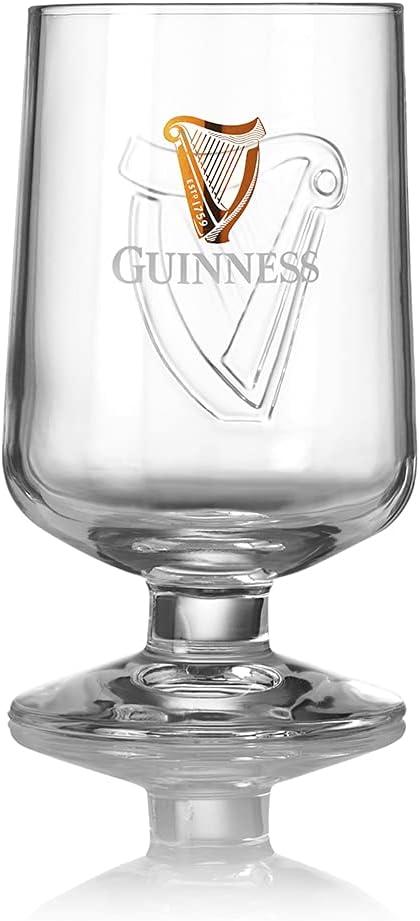 Guinness Embossed Stem Glass | Drinking Beer tumbler Beer Elegant Glass | Branded Beer Glasses for Irish beer