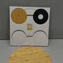 Bamboo Vinyl Record Wall Mount Display | Floating Album Storage LP Holder with No Frames or Visible Support | Turn Your Living Space Into an Art Gallery With Your Collection Original (Natural)