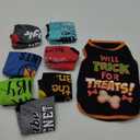 Saintrygo 8 Pieces Dog Shirts Pet Printed Clothes with Funny Letters Summer Pet T Shirts Cool Puppy Breathable Dog Outfit Soft Sweatshirt Cats(Classic Pattern,Medium)