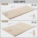 Naturehike 2.56 Thick Self Inflating Sleeping Pad for Camping with Foam, Inflatable Twin Size Camping Mattress for Outdoors, Car, Home, ISPO Award Winning Processes