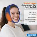 Face Heating Pad for TMJ Pain Relief, Moist Heat Microwave Heated Wrap for Jaw, Wisdom Teeth Recovery, Reducing Symptoms of Jaw Clicking, Relaxing Face Muscles, Oral Facial Surgery