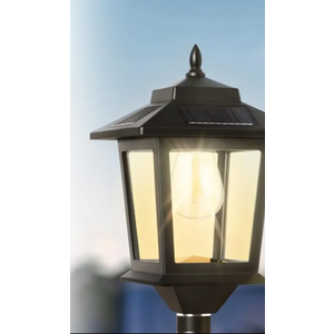 Solar Lamp Post 2Pack, Outdoor Lights