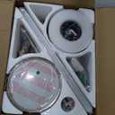 warmiplanet 52 Inch Indoor Ceiling Fans with Lights and Remote Control, 6 Speeds Slient Reversible DC Motor, 3 Color Dimmable LED Light, Timer, Brushed Nickel, 5 Blades