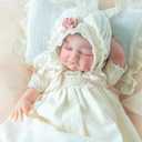 Reborn Baby Dolls, 22Inch Realistic Sleeping Girl Reborn Baby Doll with Feeding Toy, Gift for Kids Age 3+