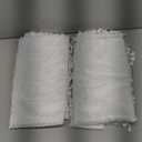 YJ YANJUN White Sheer Curtains 54 inch Length 2 Panels Set Retro Rustic Cottage Core Floral Lace Panels for Small Window Bathroom Kitchen Spa Office 52 x 54 Inch White