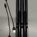 2 PCS Candle Lighter, Electric Lighter Arc Windproof Flameless with 360 Flexible Neck & LED Power Display, Lighters for Candle for BBQ, Grill, Camping, Fireplace, Stove (Black)