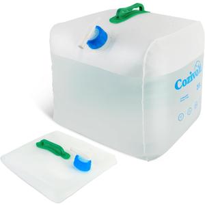 1 Pack Collapsible Water Container, 5.3 Gallon Water Storage Jug with Spigot, BPA-Free Portable Water Cube for Outdoor Camping Hiking and Emergency Survival Kit
