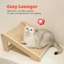 PETKARAY Cat Scratcher, Sisal Scratching Ramp, L Shape Scratch Pad for Indoor Cats, Kitten Wall Furniture Protector Small