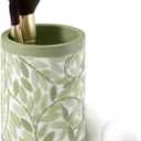 Avanti Linens - Tumbler, 100% Hand-Painted Resin Bathroom Accessories, Botanical Home Decor (Stratford)