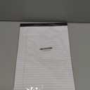 ZZTX Legal Pads 8.5 x 11 Inch White Writing Notepad, Lined Writing Pads for Work Office School, 50 Sheets Per Pad, A4, 1 Pack