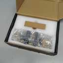 Champagne-Gold Oval-Glass Door Knobs - Interior Passage Premium Crystal Door Handles, Square Rosette Matte Black Finished(Passage)