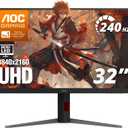AOC 32" Gaming Monitor 4K Mini-LED 240Hz HDR1000 NVIDIA G-SYNC U32G4ZMN