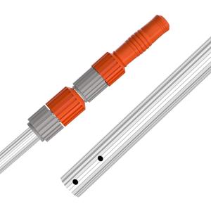AgiiMan Aluminum Telescoping Swimming Pool Pole 12 Foot, Pool Net Skimmer Rake Vacuum Head Brush Cleaning Heavy Duty