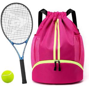 K Y KANGYUN Swim Bag Sports Drawstring Backpack Gymbag- Sackpack Shoes Compartment Wet Proof Pocket String Bag for Travel Men