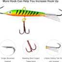 Ice Fishing Jigs,Ice Fishing Lures Kit in Tackle Box,Crappie Jig Heads for Winter Ice Jigging (14pcs/15pcs/16pcs/31pcs)