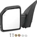 JDMSPEED Left Driver Side View Mirror Compatible with 2015-2020 Ford F150 with Power Glass Heated Puddle Lights Clearnce Lamp Blind Spot Detection Manual Folding Replaces#FL3Z17683FA(11Pins)