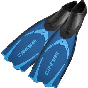 Cressi Adult Snorkeling Full Foot Pocket Fins Made with Advanced Technology - Pluma: Made in Italy (EU 35/36 | US Man 3.5/4.5 | US Lady 4.5/5.5, Blue)