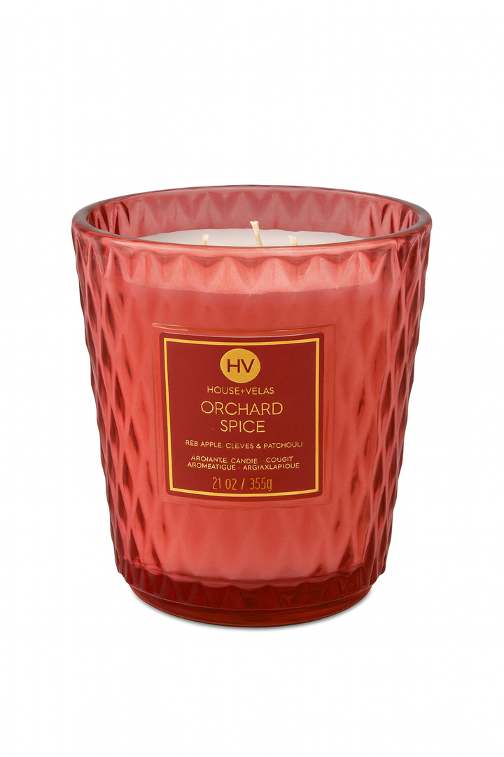 House & Velas Orchard Spice Candle 21 Oz