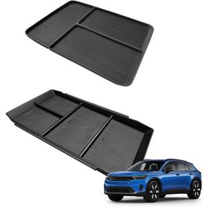 BestEvMod 2PCS Center Console Organizers Compatible with Honda Prologue 2026 2025 2024 Accessories Storage Tray Easy to Install and Clean Anti-Slip Front + Lower Console Tray