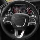 Steering Wheel Shift Paddles for 2015-2023 Dodge Challenger Charger Durango Chrysler 300 200 / for 2014-2023 Jeep Cherokee Accessories Carbon Fiber Stickers, Not fit SRT/Hell CAT