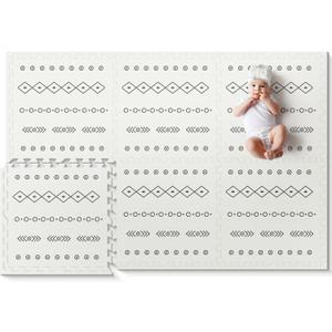 Baby Foam Play Mat, PIGLOG 72x48 Baby Crawling Mat, Floor Mats for Kids for Infants with Interlocking Floor Tiles, Toddler Playmats for Indoor and Outdoor, Easy to Clean Playroom Mats, Bohemia