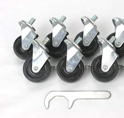 In-Ground Swimming Pool Solar Reel Caster Set with Wrench- Set of 6