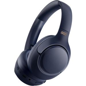 QCY H3 ANC Bluetooth Headphones Over Ear, Active Noise Cancelling Bluetooth 5.4 Headphones with Microphones, Hi-Res Audio Sound, Multipoint Connection, 60H Playback, Custom EQ via App(Blue)