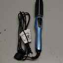 Phoebe Curling Iron Brush Anti-Scald Bristles Instant Heat Up Dual Voltage Ceramic Tourmaline Ionic Hair Curling Wand for All Hair Types (1 Inch)