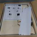 Woodure 4-in-1 Toddler Kitchen Step Stool, Foldable Learning Standing Tower with Blackboard, Wooden Kitchen Stool Helper for Kids, 1-3 Year Old Boy Girl Gifts