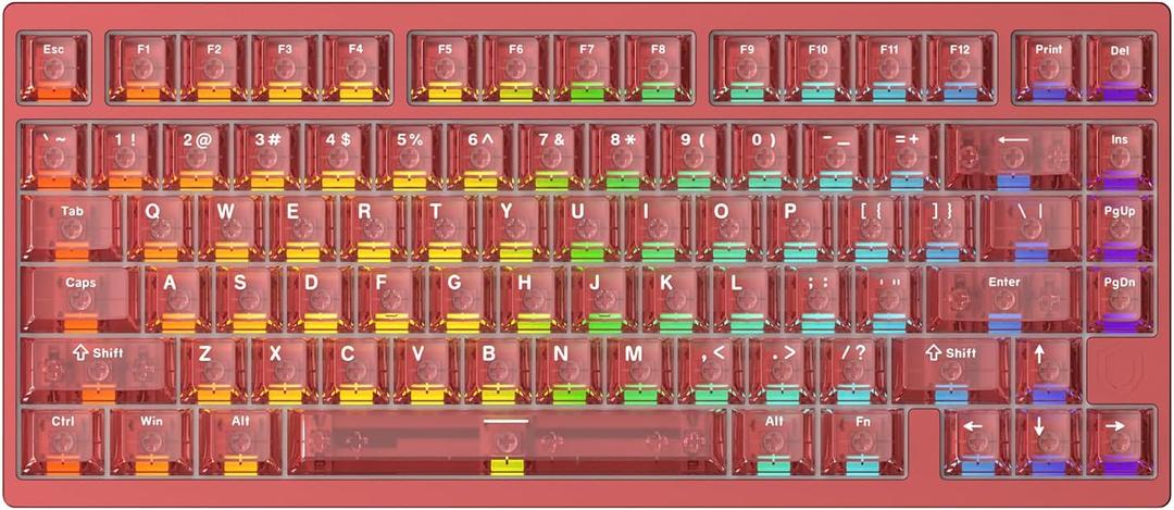 IROK MG75PRO 81 Keys Wired Magnetic Switch Mechanical Keyboard, Hall Effect, 8KHZ/ARGB/CNC Aluminum, Gasket Structure Gaming Keyboard(Red)